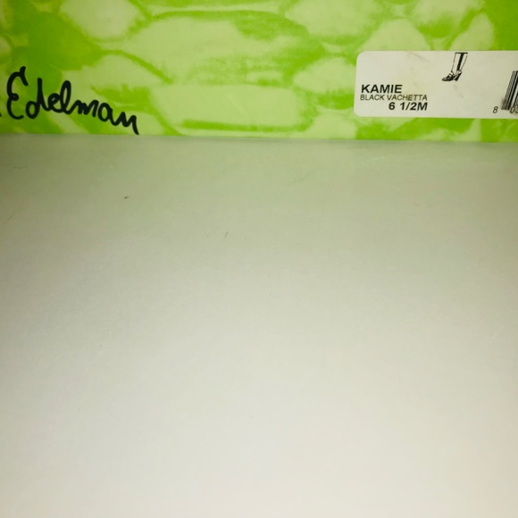 New Sam Edelman Kamie Black Vachetta Black Leather Open Toe Knee High Boots Y2K - Picture 6 of 16